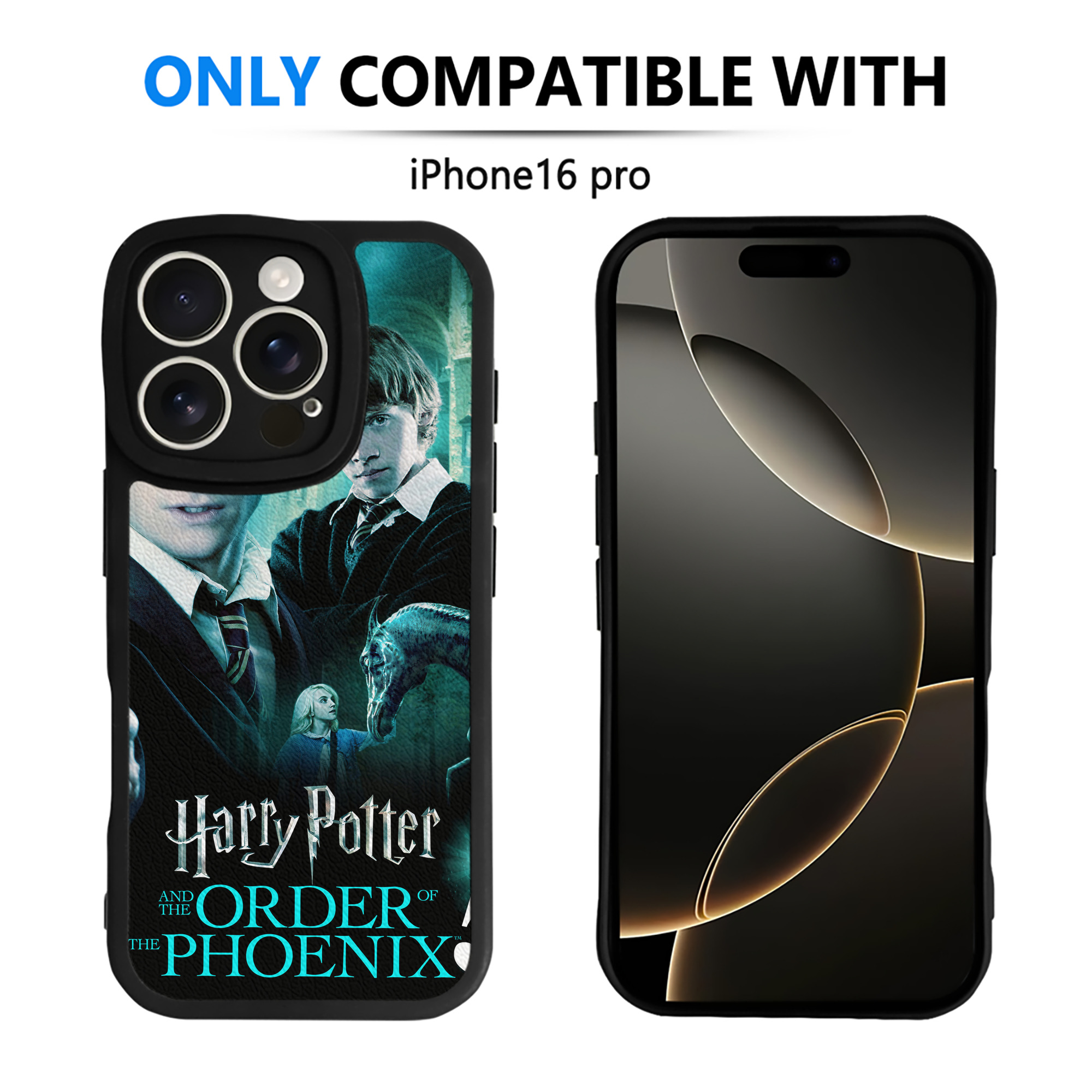 （画像用） Harry Potter ハリー・ポッターシリーズ 【iPhone 16シリーズ対応】シリコンスマホケース（レザー調） 材質：シリコン